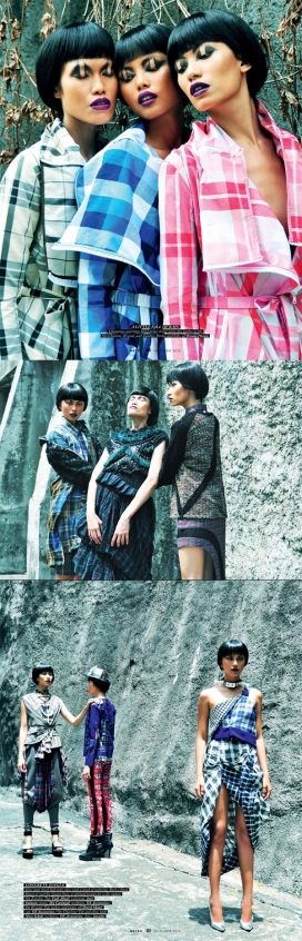 地铁杂志-美诱彩妆姐妹人像