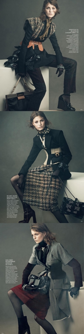 罗伯特・里德伯-ELLE瑞典2013年10月-一个新的豪华程度女装秀