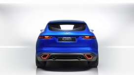 jaguar捷豹-cx17蓝色运动概念车尾部壁纸
