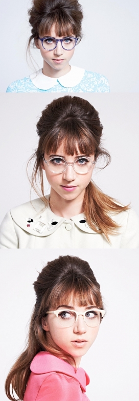 利思・克拉克-梦幻般异想天开复古风格眼镜女人像