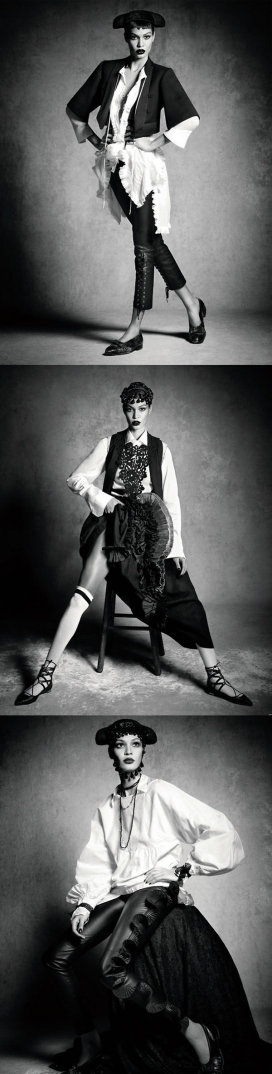 琼・斯莫斯-Vogue德国-斗牛士礼服时装秀