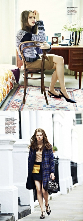 埃斯特尔伊夫・克里斯-Glamour魅力英国2013年1月-时尚街拍人像