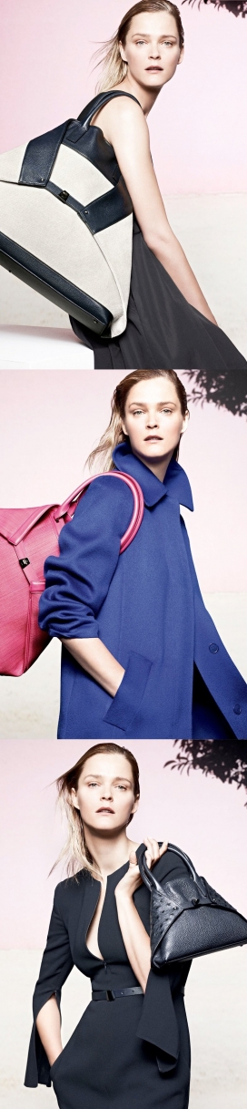 爱沙尼亚金发美女卡门・卡斯演绎包包时尚广告作品