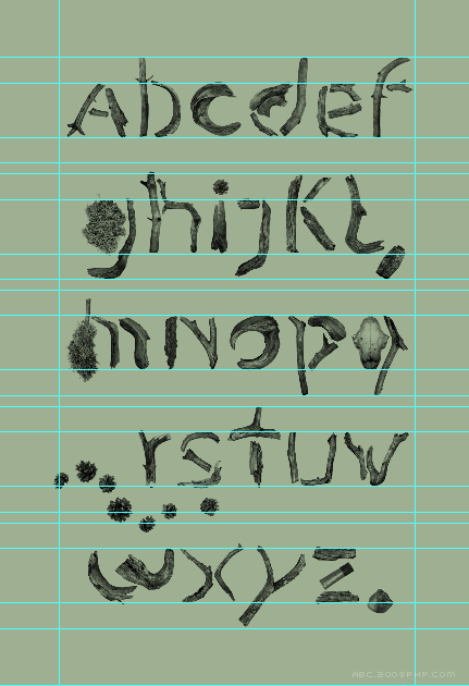 森林地木柴字体---酷图编号3