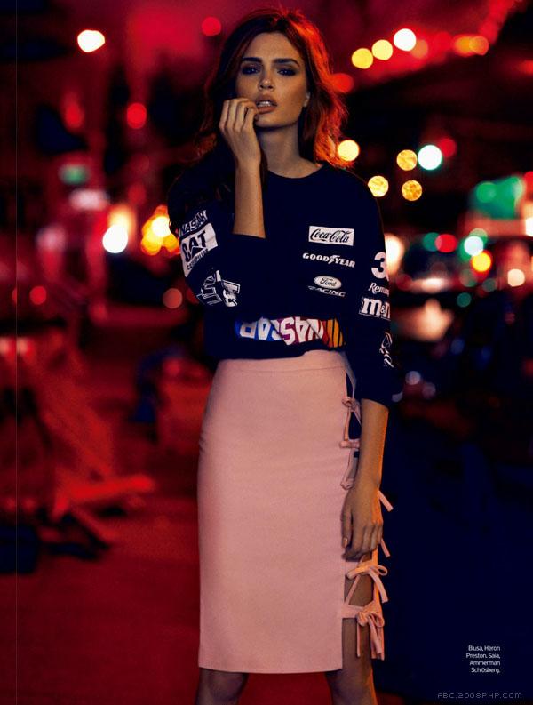 约瑟芬-ELLE艾丽巴西2014年1月-休闲魅力红外街头服饰图像---酷图编号2