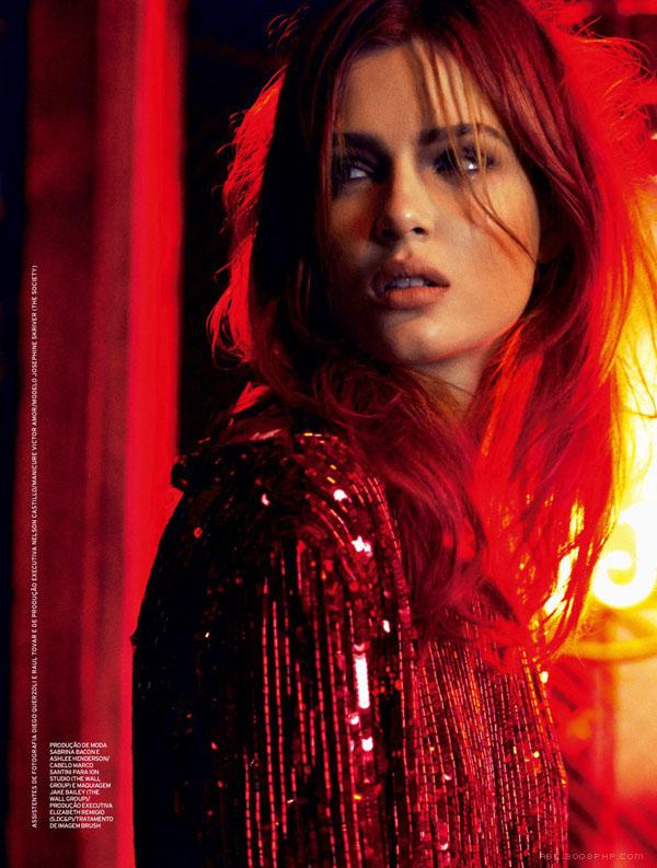 约瑟芬-ELLE艾丽巴西2014年1月-休闲魅力红外街头服饰图像---酷图编号1