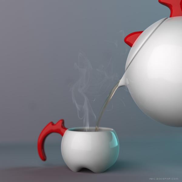 Rooster Set金鸡白壶---酷图编号3