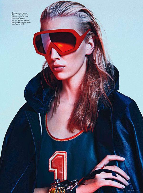 朱莉安娜-Vogue澳大利亚-美诱奢华光泽的体育风时装秀---酷图编号1