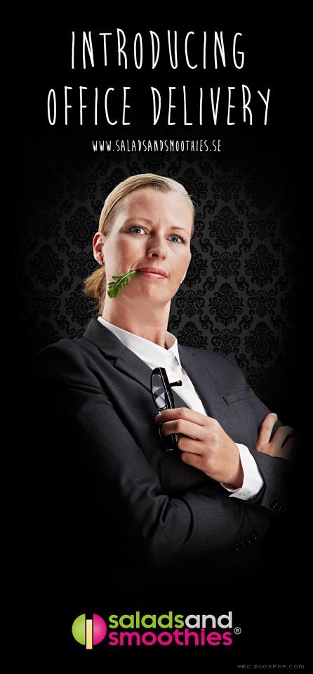 沙拉和果汁平面广告---酷图编号1