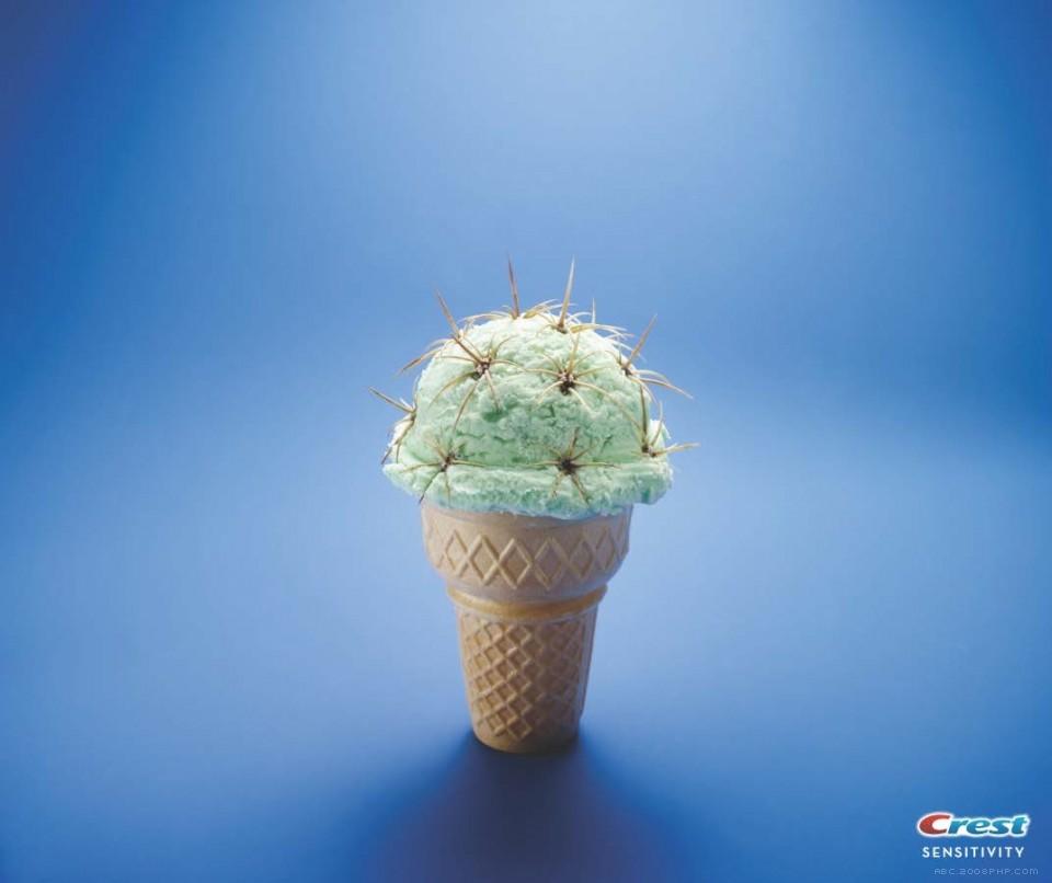 食品里面隐藏的牙龈问题-佳洁士牙膏平面广告---酷图编号1