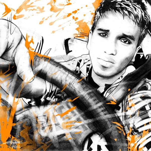 人物抽象插画---酷图编号6