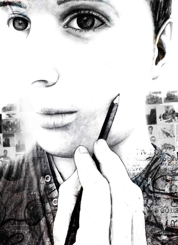 人物抽象插画---酷图编号3