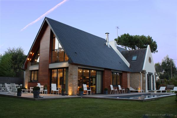 Maison individuelle neuve 02-户外三角别墅建筑---酷图编号1085086