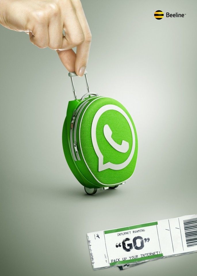 收拾你的互联网-Beeline平面广告图片