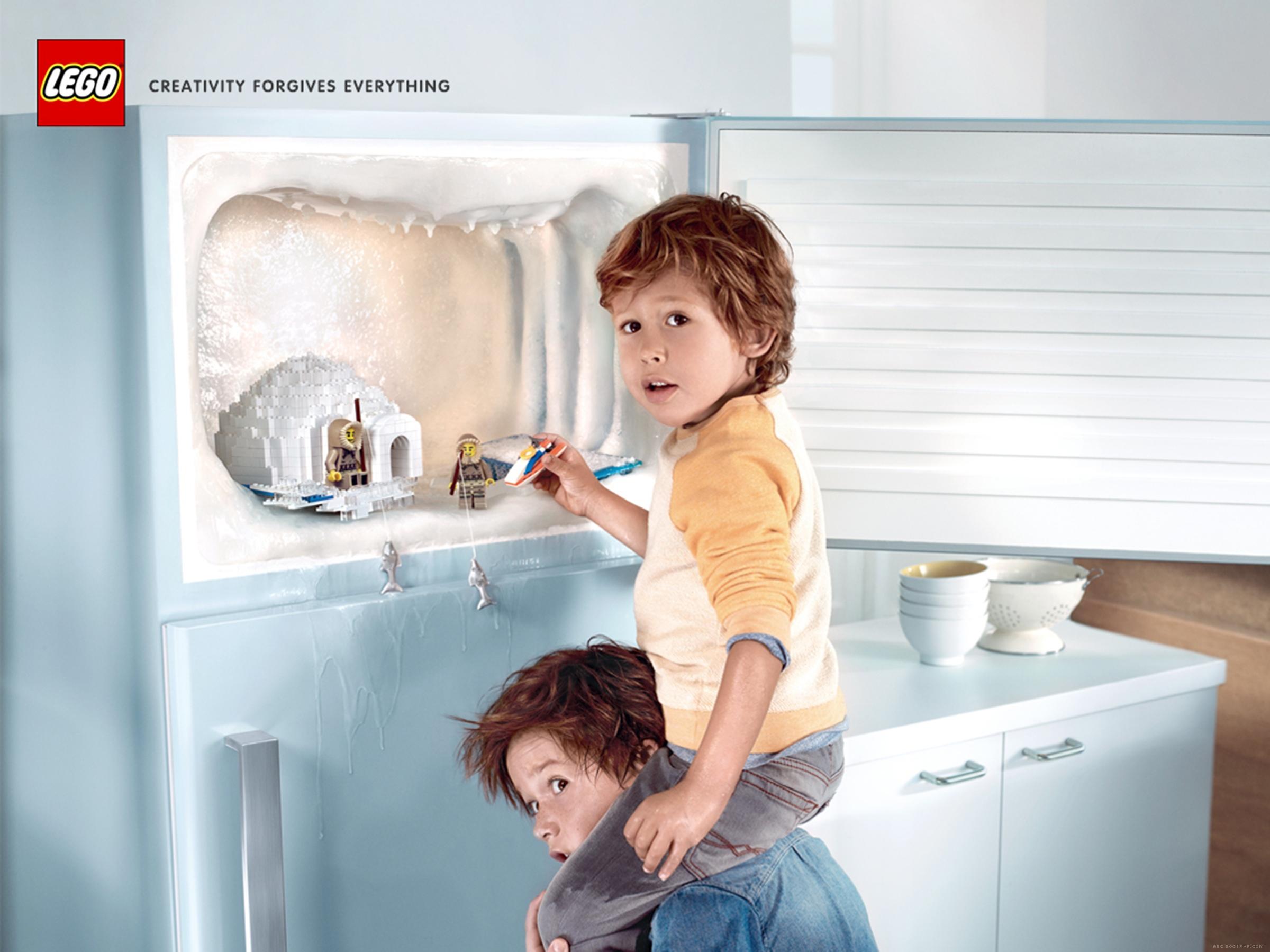 法国Lego乐高儿童玩具平面广告---酷图编号1