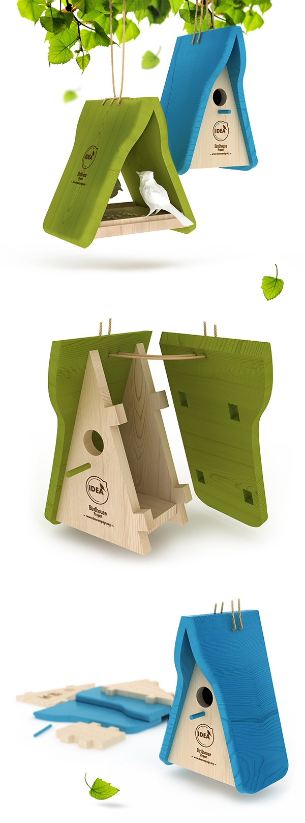 木质鸟禽舍图片