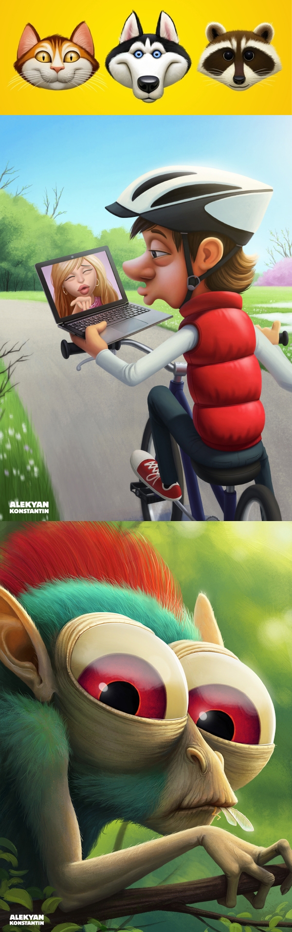 乌克兰插画师Konstantin Alekyan个人商业作品图片