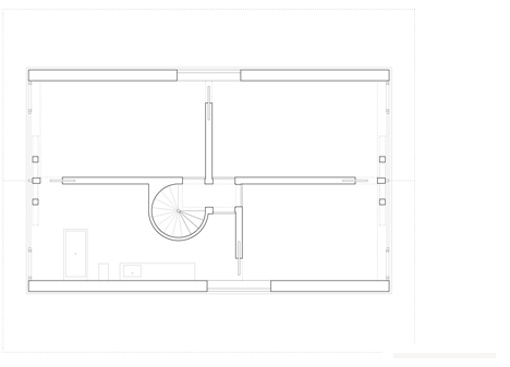 尖角木屋-木支架圆形窗口-位于瑞士北部麦田和树林灌木丛间,由当地建筑师Pascal Flammer设计,陡斜屋顶和飞檐,而且还集成了现代的元素,如全高玻璃和冲洗细节。---酷图编号25