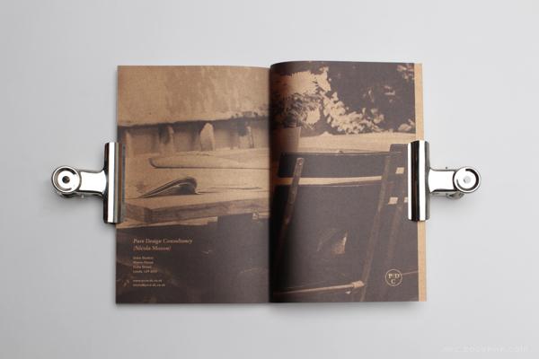 Pure Design Consultancy纯粹的设计顾问品牌设计-采用丝网铝箔印刷,精心挑选的雪花纸材,铜细节设计,以及纯黑色和白色,有助于建立和巩固纯洁的感觉,设计师采取了进一步影响力从元素的周期表使用,只是首字母缩写,这个配对用一个简单的圆圈,以保持清洁和当代审美---酷图编号1