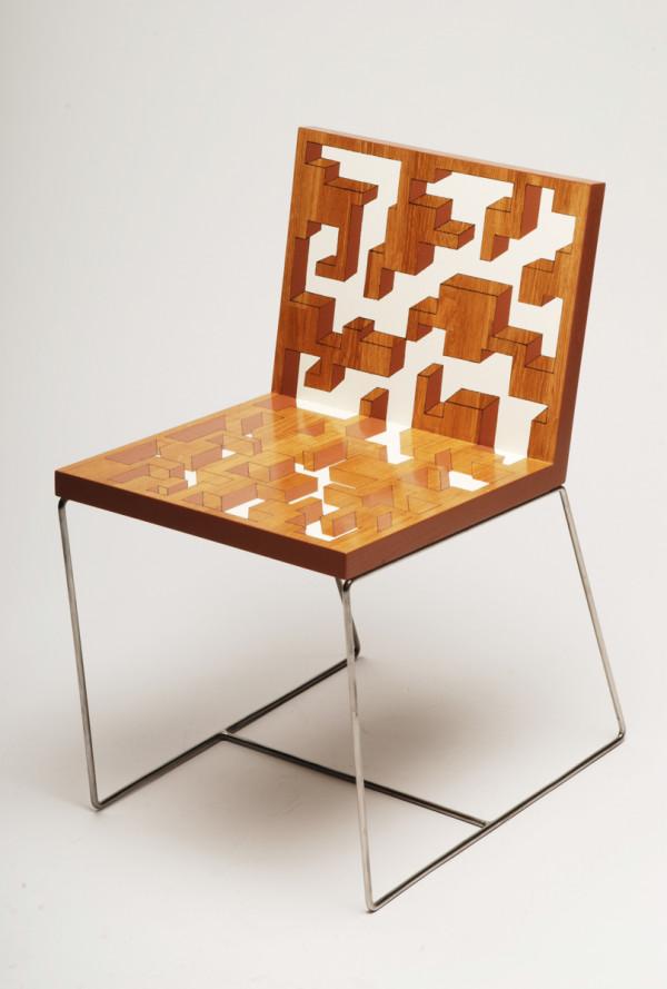 雕塑椅-丹麦设计师Benjamin Nordsmark作品,灵感来自教会圣家堂,椅子最大的有趣之处是椅子投放在地上的阴影---酷图编号7