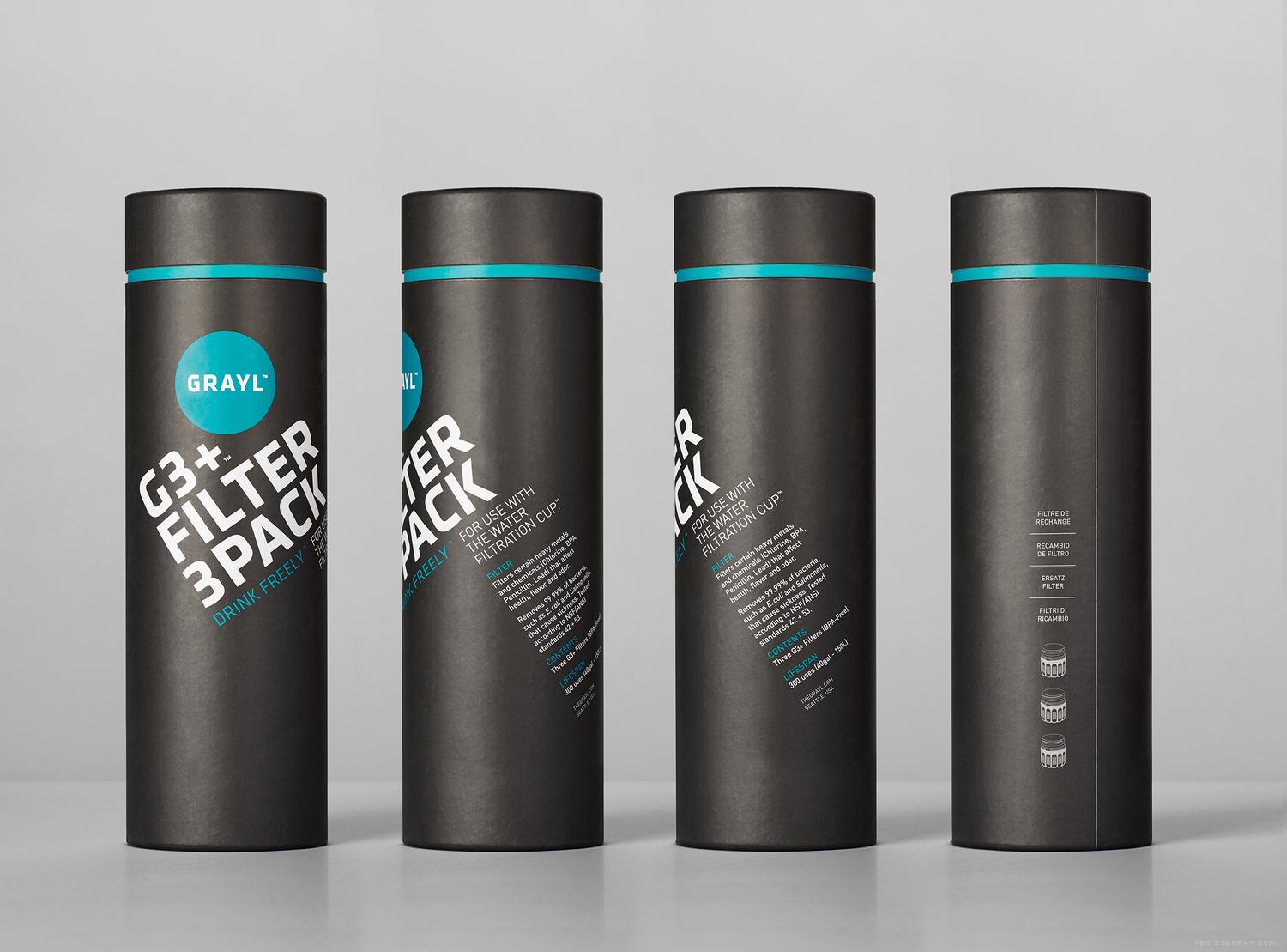 GRAYL过滤水杯包装设计-最初是为美国航空航天局去除化学物质,重金属和细菌研发设计---酷图编号9