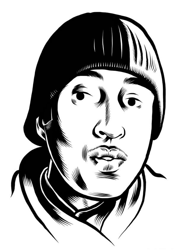 Portraits-铅笔人像插画---酷图编号5