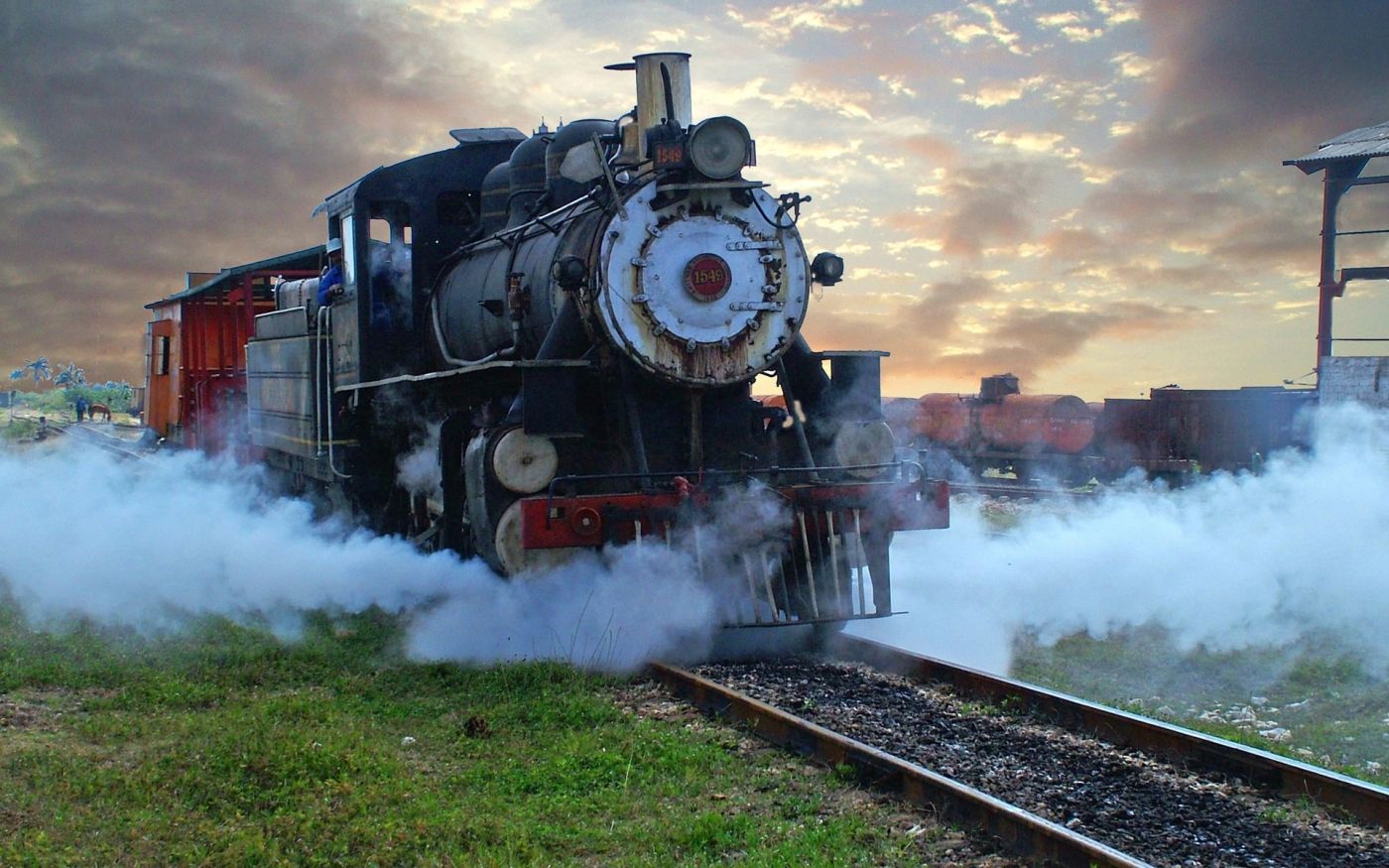 复古火车壁纸图片