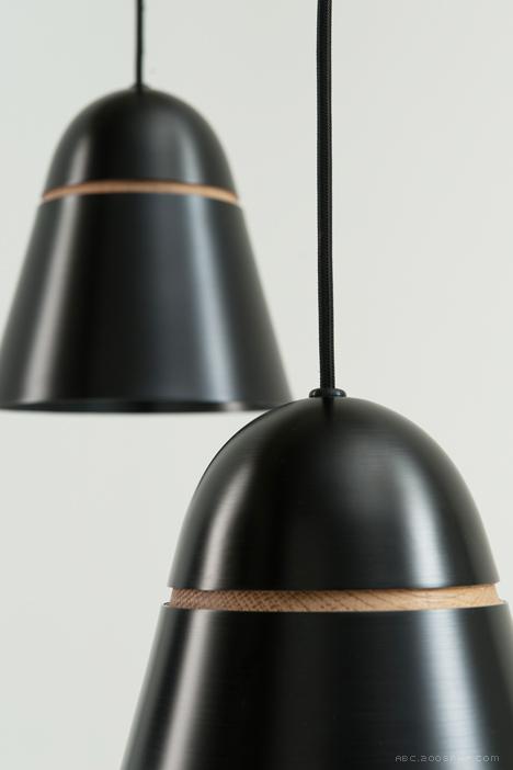 铝木材吊灯-没有采用使用任何螺钉或粘合剂,依赖相互转化的槽固定---酷图编号1