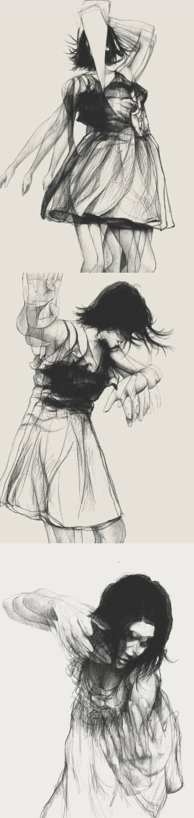 Baile人像插画图片