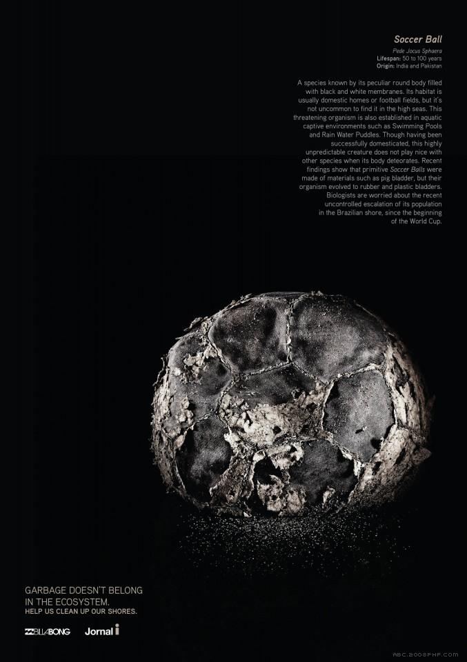 垃圾不属于生态系统-请帮助我们清理我们的海岸-海洋环境保护公益平面广告---酷图编号1