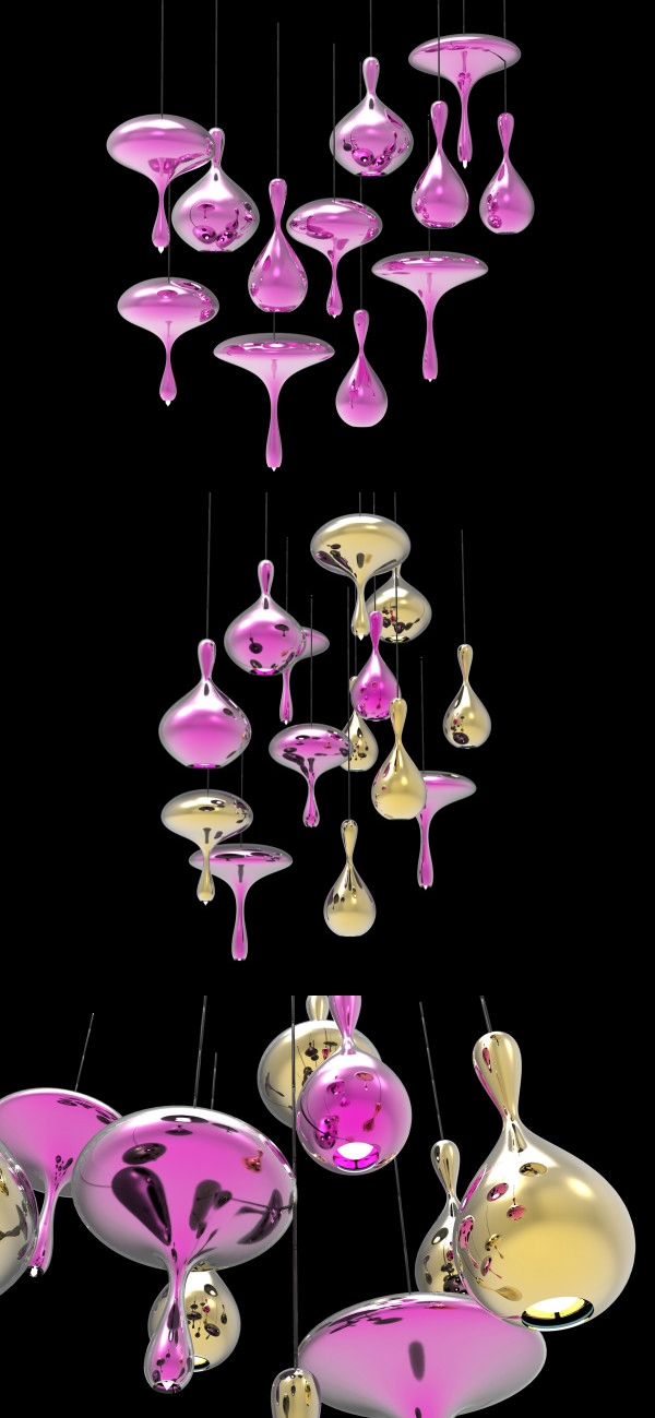 熔岩滴灯饰设计-与自然色彩相互交织的神秘照明图片