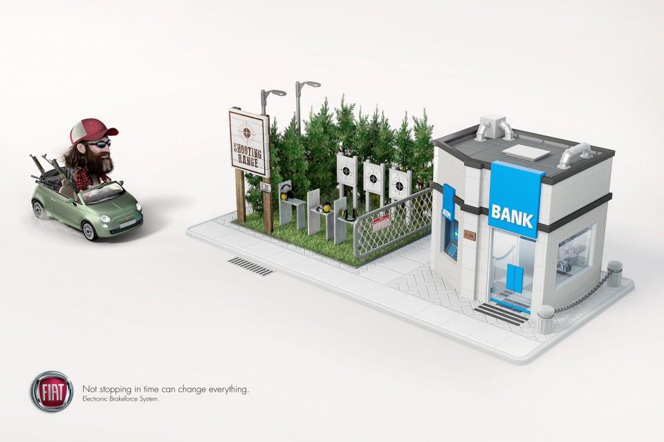 2014菲亚特汽车电子制动系统-卡通平面广告---酷图编号1