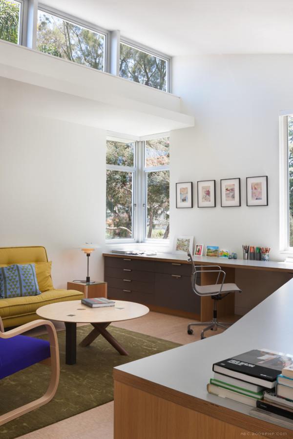 零能源的房子-在加利福尼亚圣塔莫妮卡,两层楼高,里面还有一间小画廊---酷图编号2