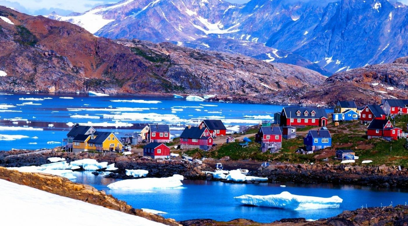 丹麦库鲁苏克蓝色小村庄壁纸图片