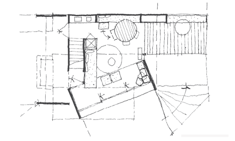 澳大利亚交叉箱度假房屋建筑设计-坐落在一个陡峭上,可以俯瞰澳大利亚维多利亚州的海洋,设计师采用堆叠的凝土和木材箱架为材料,创造了一个雕塑形式的建筑,三面有阳台,全景室内观赏区,居民可以在一天的不同区域享受阳光。---酷图编号9