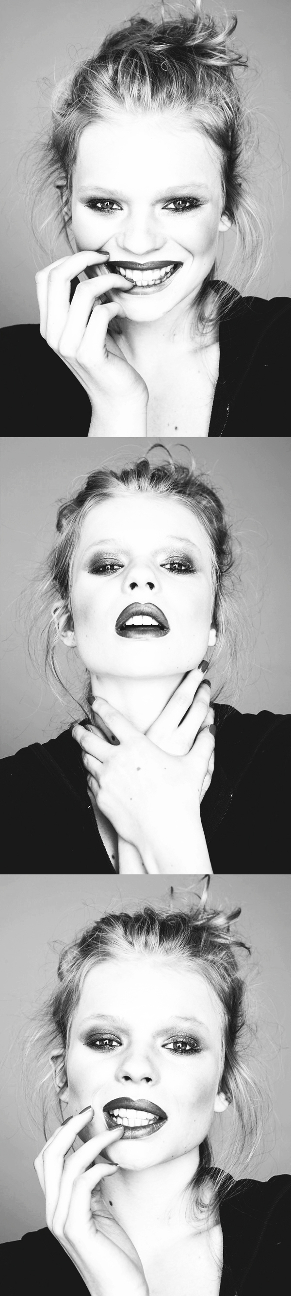 Portrait Series-玛丽约根森时尚黑白人像照片图片