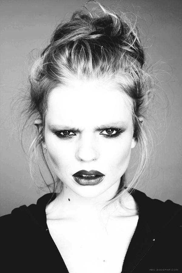Portrait Series-玛丽约根森时尚黑白人像照片---酷图编号1