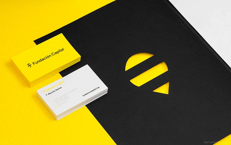 Fundación Capital时尚黄黑品牌设计---酷图编号3