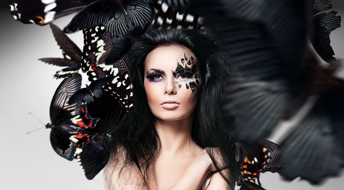 蝴蝶艺术女“战神”图片