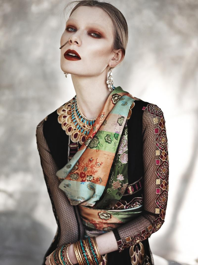 “白女巫”不一样的时尚女孩-娜塔利埃利奥特-最新独家独特的人物时装肖像---酷图编号4