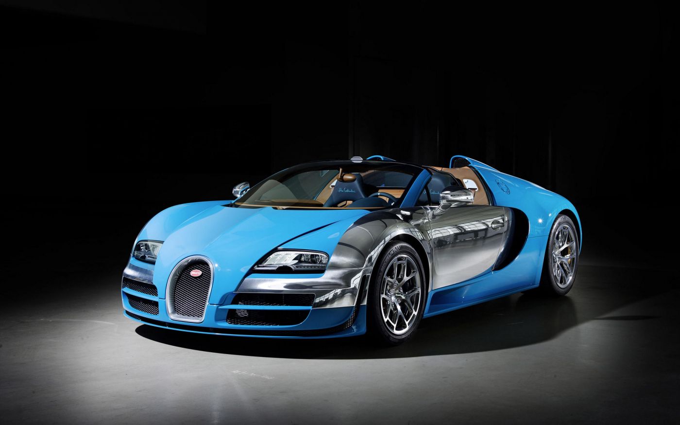 蓝色布加迪威龙16.4传奇限量版桌面壁纸高清下载图片