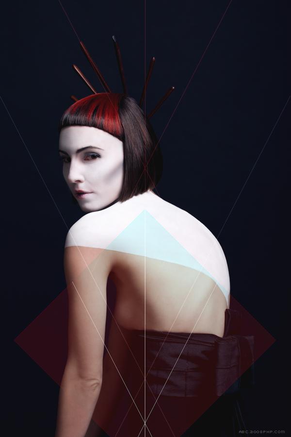 Prysm杂志-几何图形设计结合人像作品---酷图编号5