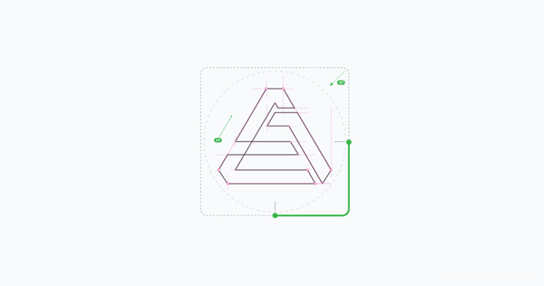 Self Promotion-个人设计师品牌设计-个清晰的视觉体验,黑白色的标志是使用设计师名字的首字母作为主要的视觉元素---酷图编号14