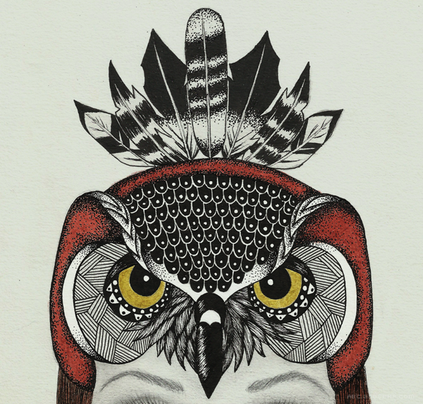 动物头人像插画---酷图编号7