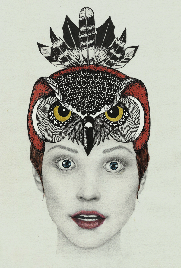 动物头人像插画---酷图编号2