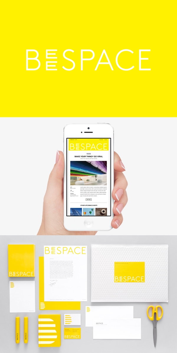 Beespace-非营利孵化器企业品牌标志设计图片