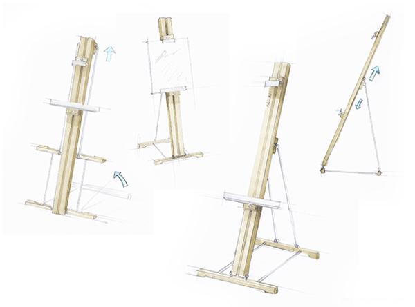 Easels木质画架设计---酷图编号9