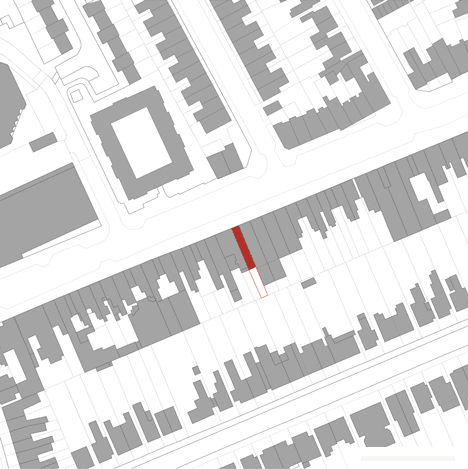 一个2.3米宽的梯田房子-自然光通过一个倾斜屋顶射到房屋,让居住者感觉宽敞和光-伦敦alma-nac建筑工作室作品---酷图编号20