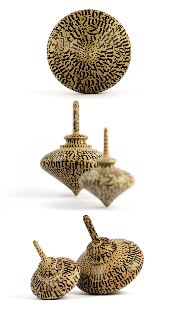 SPINNING TOP陀螺字设计图片