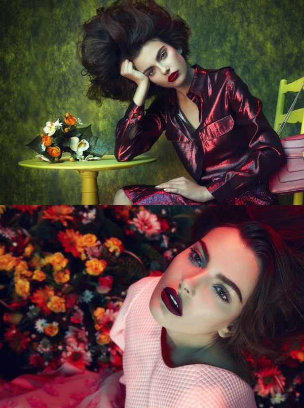 Flower-复古花美人图片